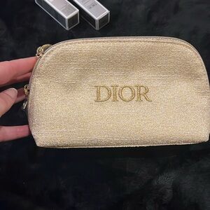 Dior Gold Women's Cosmetic Bag